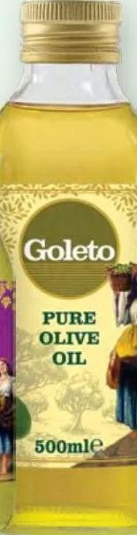 Олія Goleto авокадо / виноградних кісточок 250 мл / оливкова Pure Olive Oil рафінована / Extra Virgin 500 мл; ціна від 104,90 грн, стара від 139,90 грн