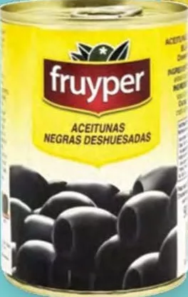 Оливки Fruyper чорні / зелені без кісточки / з кісточкою, банка 300 мл; ціна від 54,90 грн, стара від 72,90 грн