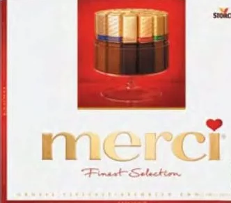 Шоколад Merci асорті / мигдаль, 250 г