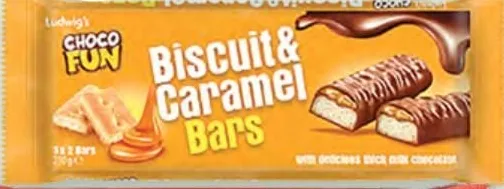 Набір Choco Fun Biscuit & Caramel 5×42 г / Smooth Caramel 6×36 г, батончики молочний шоколад; ціна від 129,50 грн, стара від 179,00 грн