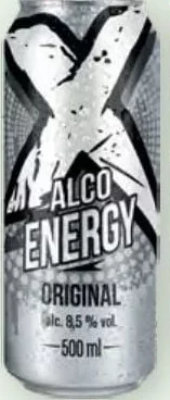 Напій енергетичний X Energy Original / Vodka / Вишня слабоалкогольний газований 8,5%, банка 500 мл