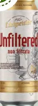 Пиво Edelmeister Unfiltered світле пастеризоване 5,7%, банка 0,5 л