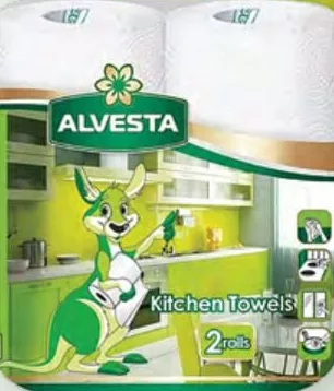 Рушники паперові Alvesta, 2 шари, 2 рулони