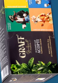 Чай зелений Асорті смаків Graff, 20 пакетиків; ЛотОК, Київ і Київська область; 26.10–08.11.2026, за наявності акційного товару; ціна з ПДВ