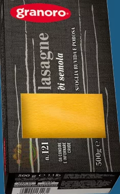 Паста Lasagne №121 без яєць Granoro, 500 г; 26.10–08.11.2026, ЛотОК у Києві та Київській області, за наявності акційного товару, ціна з ПДВ