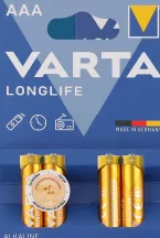 Батарейки Longlife AA / AAA VARTA, 4 шт.; 26.10–08.11.2026, ЛотОК у Києві та Київській області, за наявності акційного товару, ціна з ПДВ