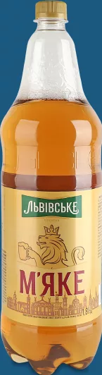 Львівське М'яке пиво 4,2%, 1,8 л; Акція 26.10–08.11.2026 у ЛотОК у Києві та Київській області, за наявності акційного товару; ціна з ПДВ.