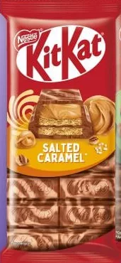 Nestlé KitKat шоколад молочний, солона карамель/лісовий горіх, 99 г; Обмежений акційний запас; наявність залежить від магазину VARUS; ціна з ПДВ.