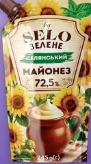 Село Зелене майонез 30–72,5%, в асортименті, 285 г, від 33,90 грн; Обмежений акційний запас; наявність залежить від магазину VARUS; ціна з ПДВ.