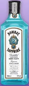 Джин Bombay Sapphire, 0,7 л, Великобританія; 27.10–09.11.2026, за наявності акційного товару, асортимент може бути не в усіх магазинах VARUS, ціна з ПДВ