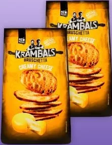 Брускети Krambals, асортимент, 70 г, Болгарія; 27.10–09.11.2026, за наявності акційного товару, асортимент може бути не в усіх магазинах VARUS, ціна з ПДВ