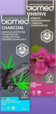 Зубна паста Biomed, асортимент, підпис 100 мл, упаковка 100 г — розбіжність одиниць; 27.10–09.11.2026, за наявності акційного товару, асортимент може бути не в усіх магазинах VARUS, ціна з ПДВ