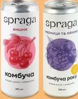 Spraga Băutură fără alcool kombucha, sortiment divers, 0,33 l