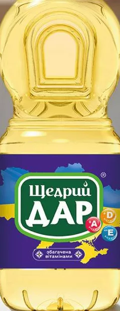 Ulei de floarea-soarelui Shchedryi Dar rafinat, cu vitamine, 725 ml; max. 6 buc./bon