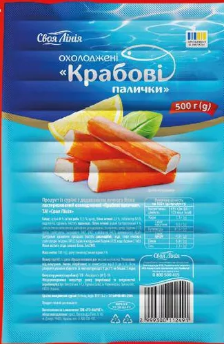 Svoia Liniia Batoane surimi refrigerate, 500 g; max. 6 buc./bon