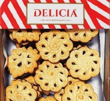Biscuiți fragezi glazurați Delicia Merezhyvo, 300 g; maximum 6 bucăți pe bon