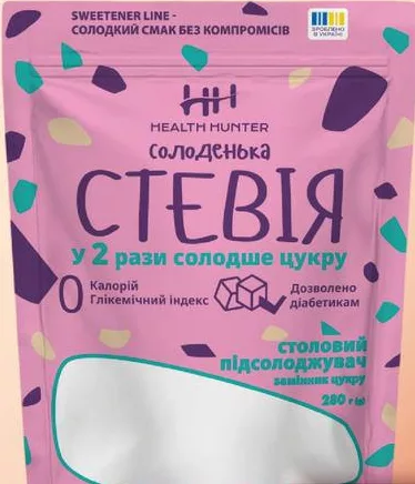 Îndulcitor Health Hunter Solodenka Stevia, 280 g; maximum 6 bucăți pe bon