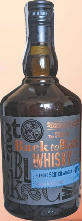 Whisky scoțian blended Back to Black 40%, 700 ml; maximum 6 bucăți pe bon