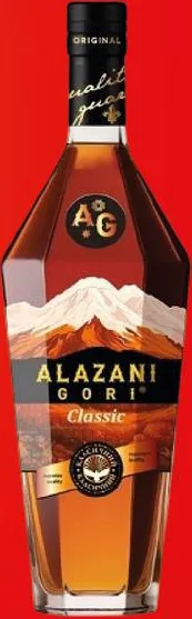 Băutură spirtoasă Alazani Gori Classic 40%, 500 ml; maximum 6 bucăți pe bon