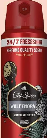 Antiperspirant spray Old Spice Wolfthorn, 200 ml; maximum 6 bucăți pe bon