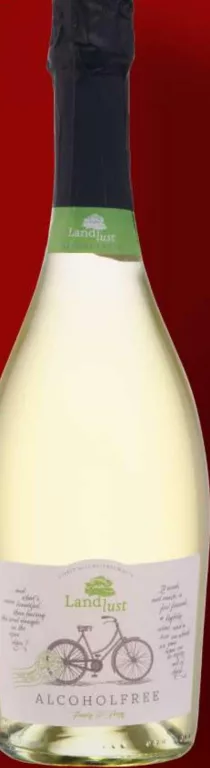 Landlust Alcohol-Free Wine игристое безалкогольное вино, Германия,750мл;  цена 2-й бутылки -50%, 1-я 230.90 грн; макс. 12 шт/чек