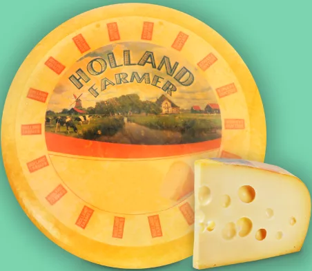 Holland Brânză Maasdam 45%, per 100 g; ofertă online FOZZY