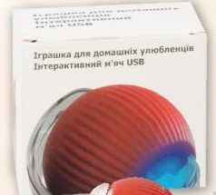 Іграшка для домашніх улюбленців USB «Інтерактивний м’яч»; до 6 од./чек, запас обмежений