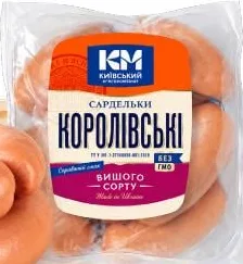Київський МК Сардельки вищого ґатунку Королівські, ціна за 100 г