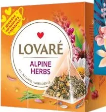Чай чорний/білий в асортименті Lovare 15×2 g; позначка 15%, умови не уточнені