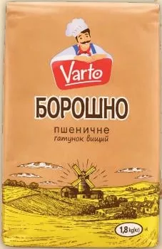 Борошно пшеничне вищого ґатунку Варто 1.8 kg