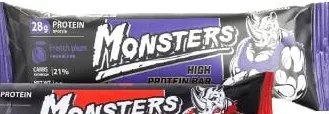 Батончик протеїновий з полуницею/чорносливом у глазурі Monster Whey 80 g