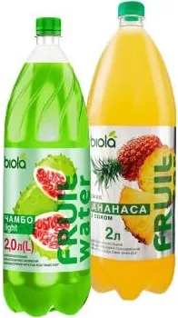 Напій в асортименті Біола 2 l; позначка 15%, умови не уточнені