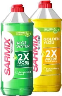 Гель для миття посуду Алое Вера/Голден Юзу/Ультра Sarmix 500 ml