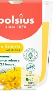 Свічка в склі Тру Сентс в асортименті Bolsius 80/73