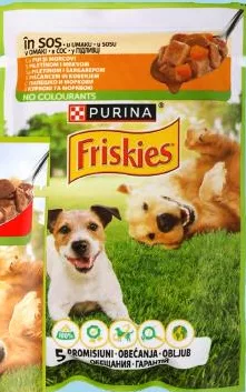 Корм для собак та цуценят у підливці в асортименті Friskies 85 g