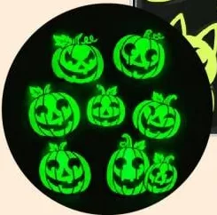 Набір наліпок, що світяться в темряві, Halloween, в асортименті