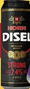 Пиво Horn Disel Strong світле 7,4% / Dark Velvet темне 4,2%, 0,568 л, ж/б, Литва