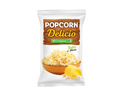 DELICIO Popcorn pentru microundă cu becon/sare 80g