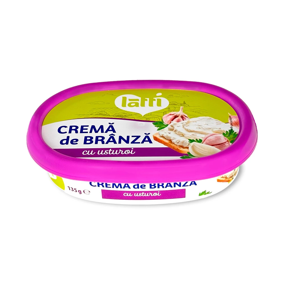 LATTI Cremă de brânză cu somon și mărar/usturoi 135g