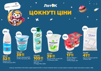 Каталог ЛотОК - Цокнуті ціни — Київ, сторінка 1: знижки та акції 26 жовтня – 8 листопада 2026