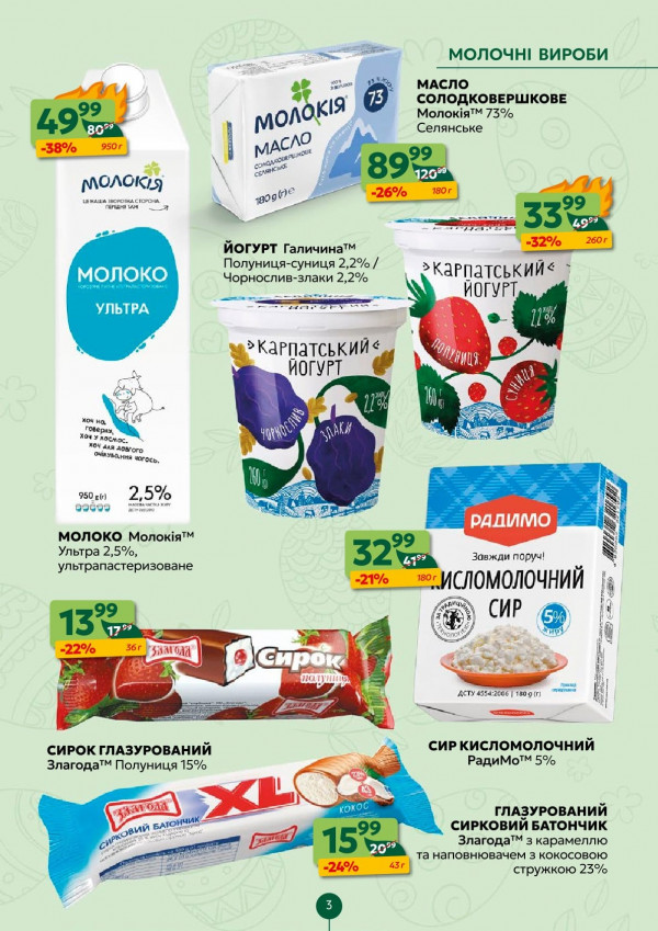 Каталог Близенько - Каталог знижок, сторінка 3: знижки та акції 06 - 12 квітня 2026