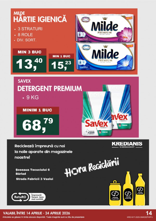 Catalog Kredianis - Catalogul cu reduceri, pagina 15: reduceri și oferte 14 - 24 aprilie 2026