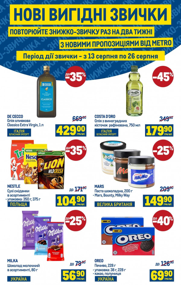 Metro catalog cu reduceri