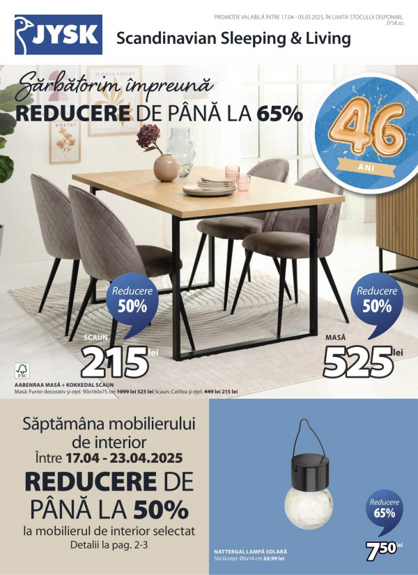 JYSK catalog cu reduceri