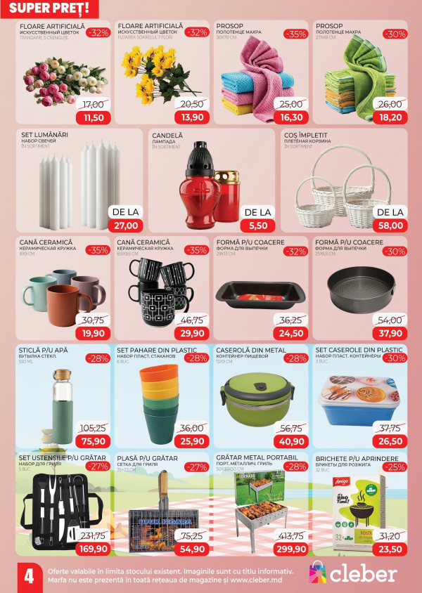 Catalog Cleber - Catalogul cu reduceri, pagina 4: reduceri și oferte 23 martie - 30 aprilie 2026