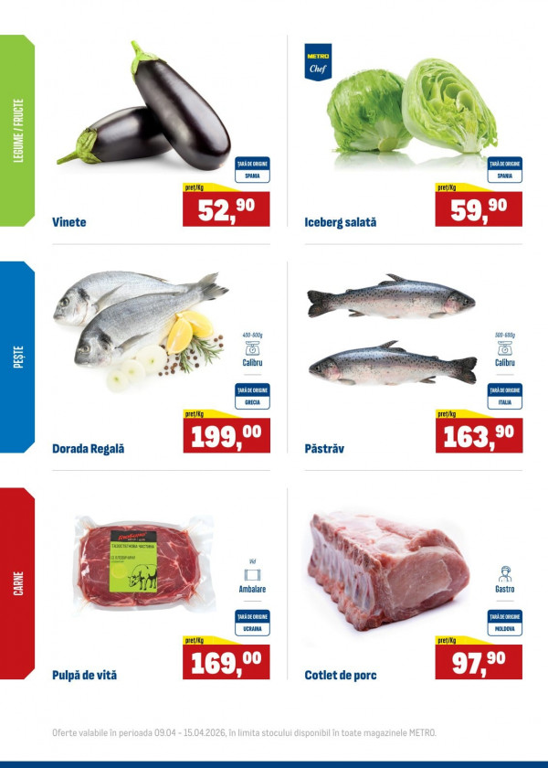 Каталог Metro - Еженедельные предложения свежих продуктов, страница 2: скидки и акции 09 - 15 апреля 2026