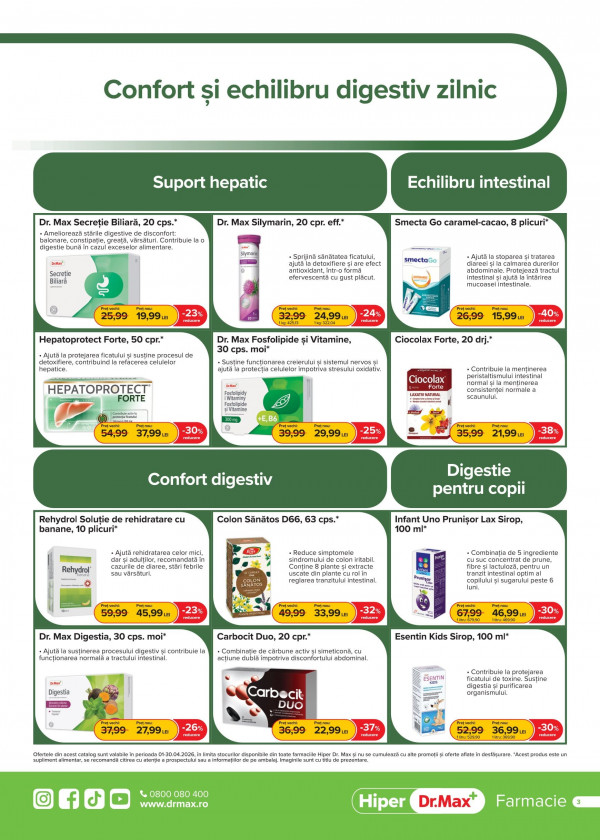 Catalog DrMax - Catalog Hiper, pagina 3: reduceri și oferte 01 - 30 aprilie 2026