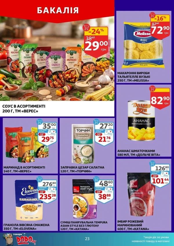 Каталог Auchan - Каталог знижок, сторінка 23: знижки та акції 22 - 28 квітня 2026
