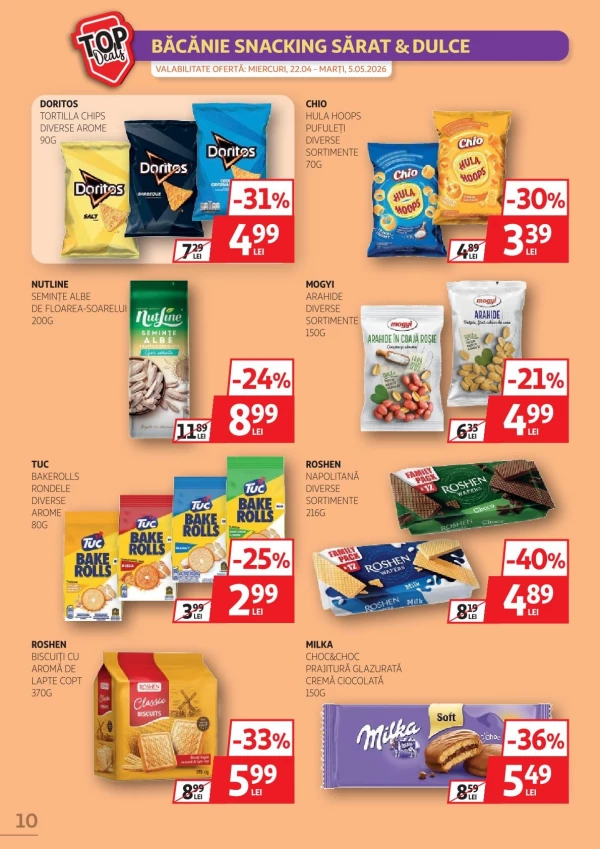 Каталог Auchan - Каталог скидок, страница 10: скидки и акции 22 апреля - 05 мая 2026