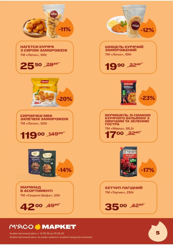 Каталог М‘ясомаркет - Каталог знижок, сторінка 6: знижки та акції 12 - 25 травня 2026